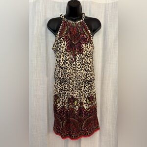 Casual Multi Print Halter Dress